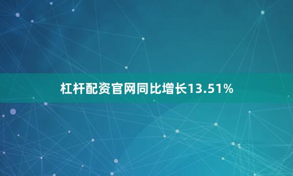 杠杆配资官网同比增长13.51%