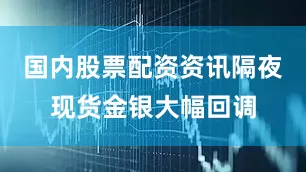国内股票配资资讯隔夜现货金银大幅回调