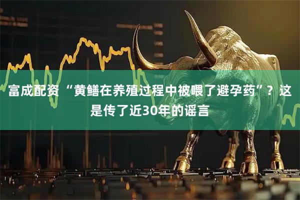 富成配资 “黄鳝在养殖过程中被喂了避孕药”？这是传了近30年的谣言
