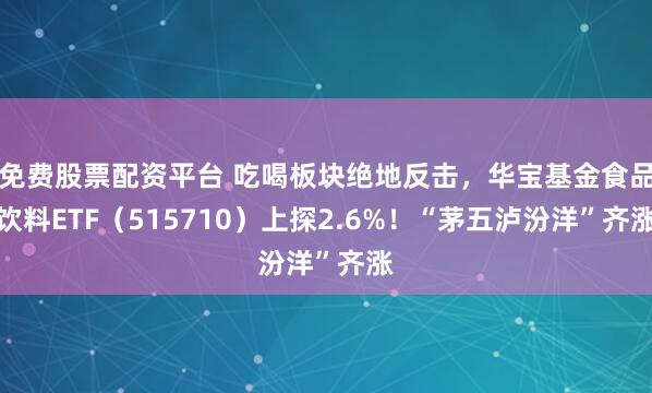 免费股票配资平台 吃喝板块绝地反击，华宝基金食品饮料ETF（515710）上探2.6%！“茅五泸汾洋”齐涨